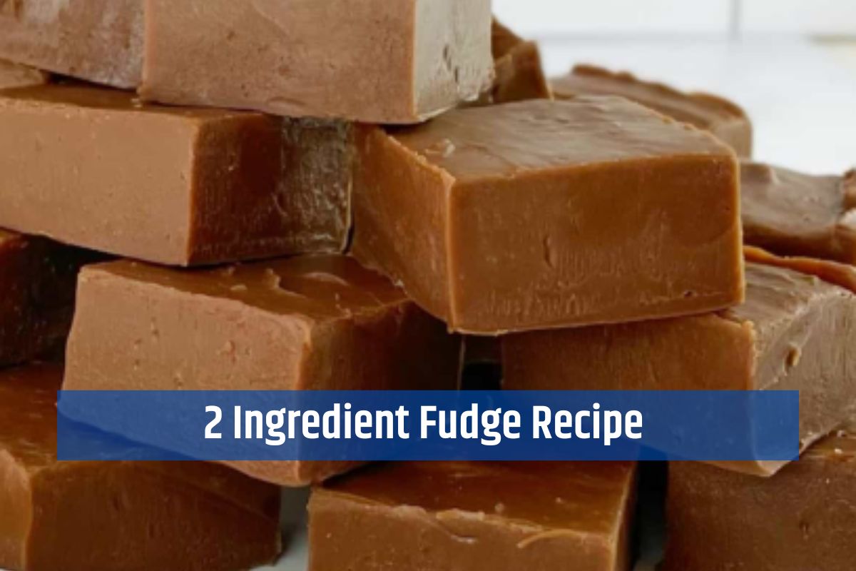 2 Ingredient Fudge Recipe - Quick & Yummy!