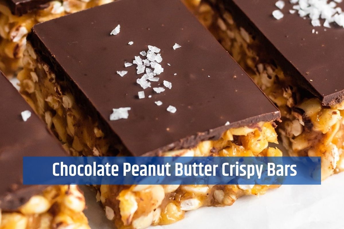 Deliciously Chocolate Peanut Butter Crispy Bars