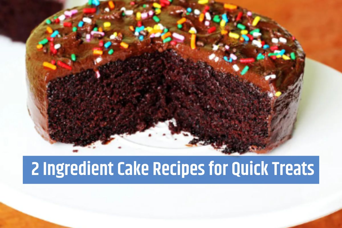 Easy 2 Ingredient Cake Recipes for Quick Treats